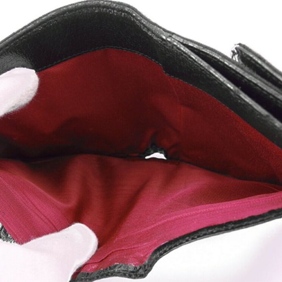 BVLGARI W hook purse logo mania canvas �~ leather Authentic used - Picture 7 of 9